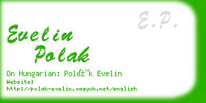 evelin polak business card